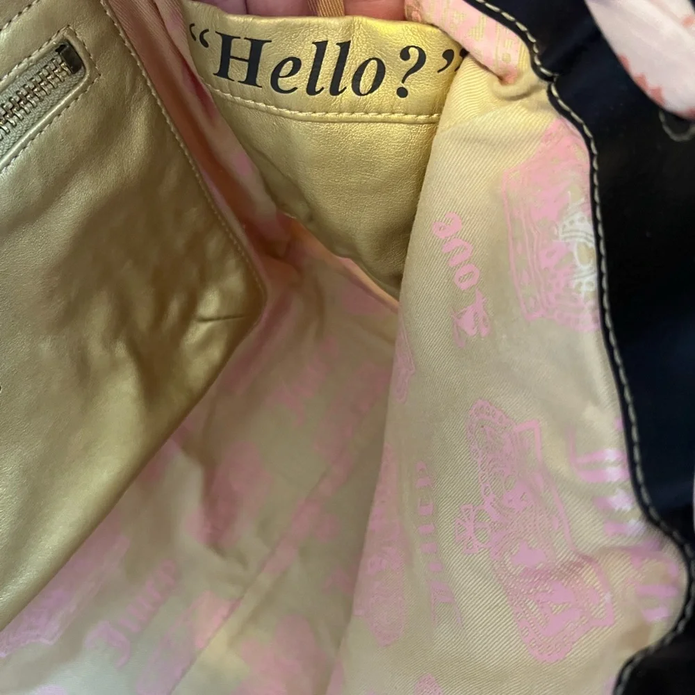 Vintage Juicy Couture Pink and Brown Women's Bag - Picture 10 of 10